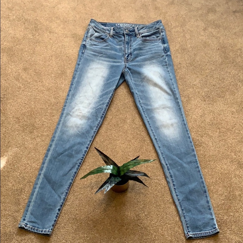American Eagle 🦅 Hi-Rise Jeggings Size 8 Long